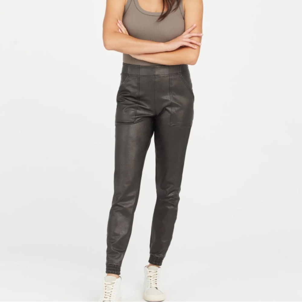 Spanx Faux Leather Joggers